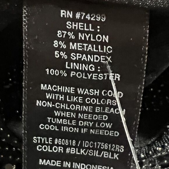 En Focus Studio Dress Womens 10 Black Silver Sequin Mock Neck Keyhole Cocktail - Picture 8 of 12